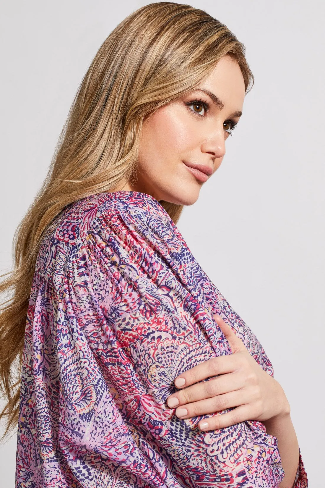 Flowy Dolman Sleeve Blouse-Orchid Rose sold by Tribal product image thumbnail 4