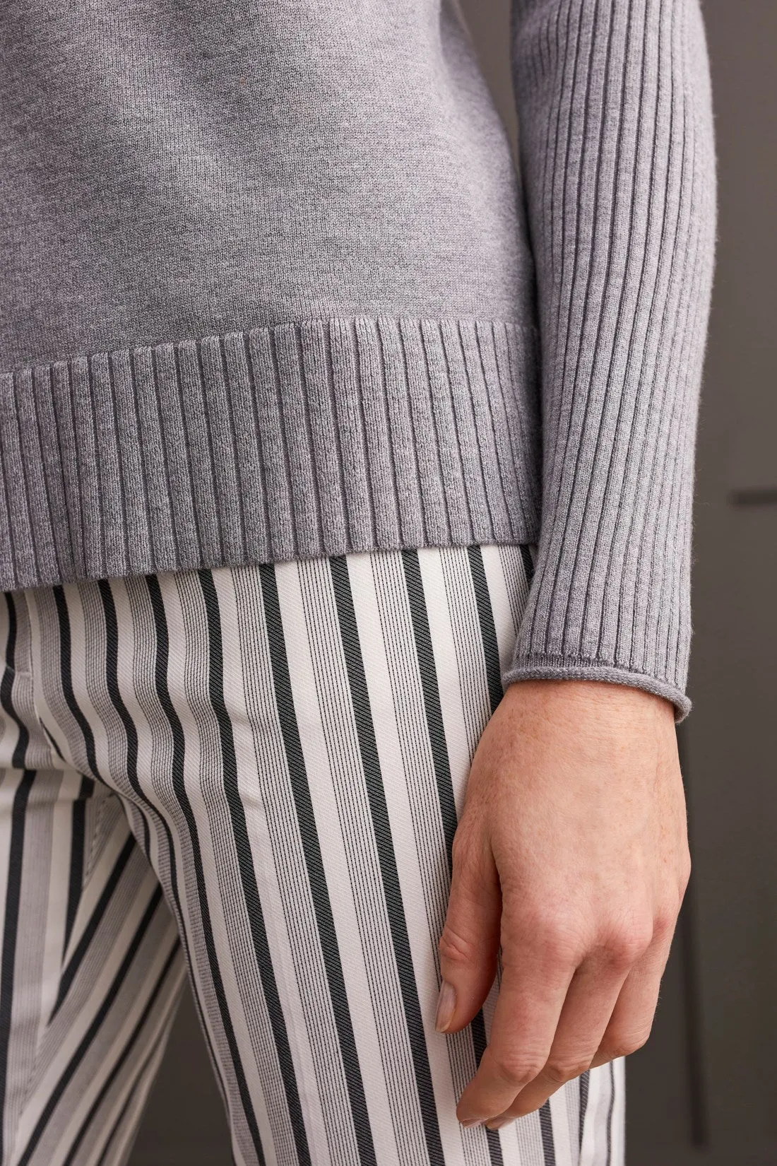 Long Sleeve Turtleneck Sweater-H.Charcoal sold by Tribal product image thumbnail 4