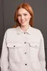 Loose Fit Faux Suede Jacket-Eggshell sold by Tribal