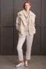 Loose Fit Faux Suede Jacket-Eggshell sold by Tribal