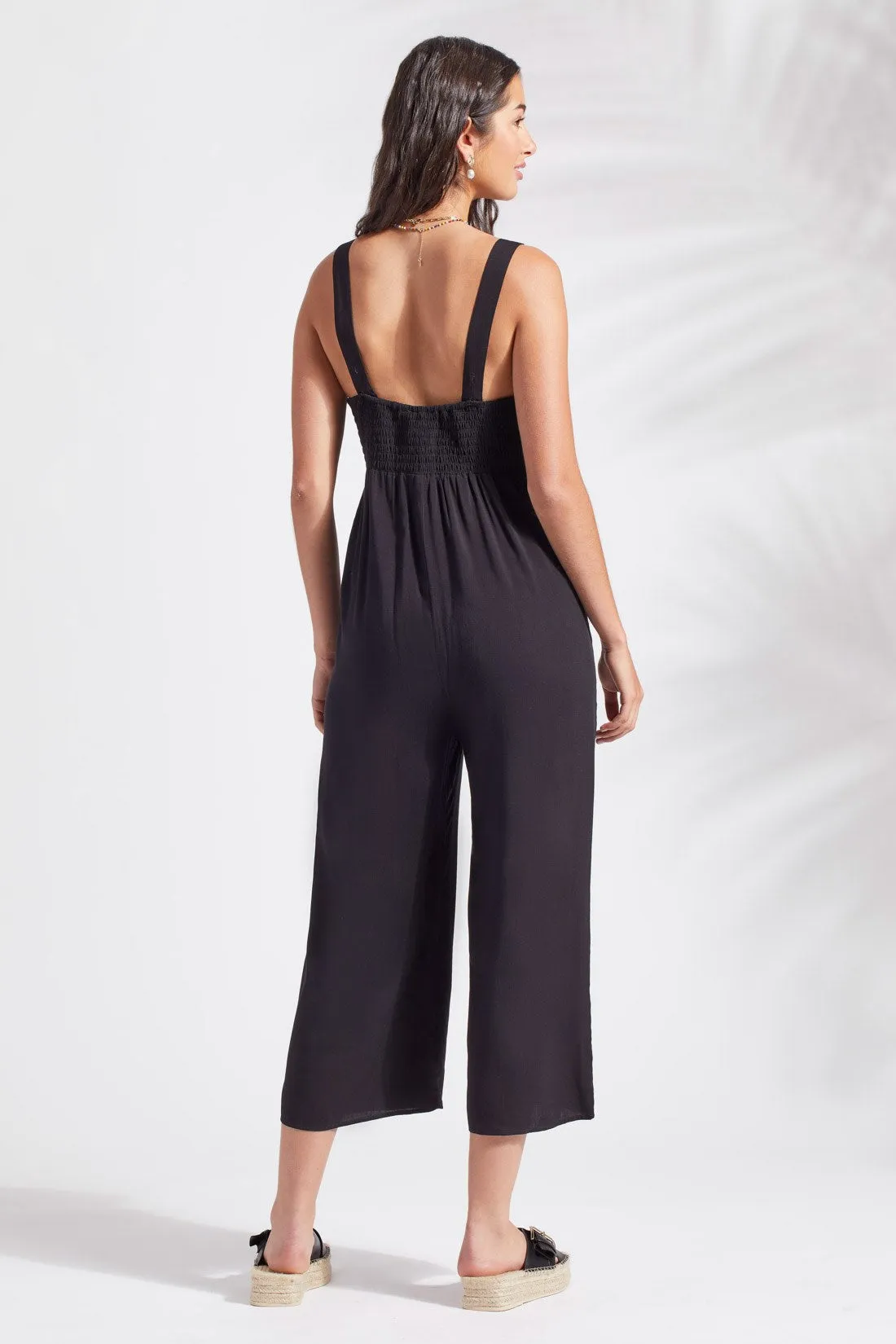 BUTTON-FRONT JUMPSUIT-Black sold by Tribal product image thumbnail 4