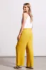 PULL-ON LINEN BLEND PAPERBAG CROP PANTS-Limoncello sold by Tribal