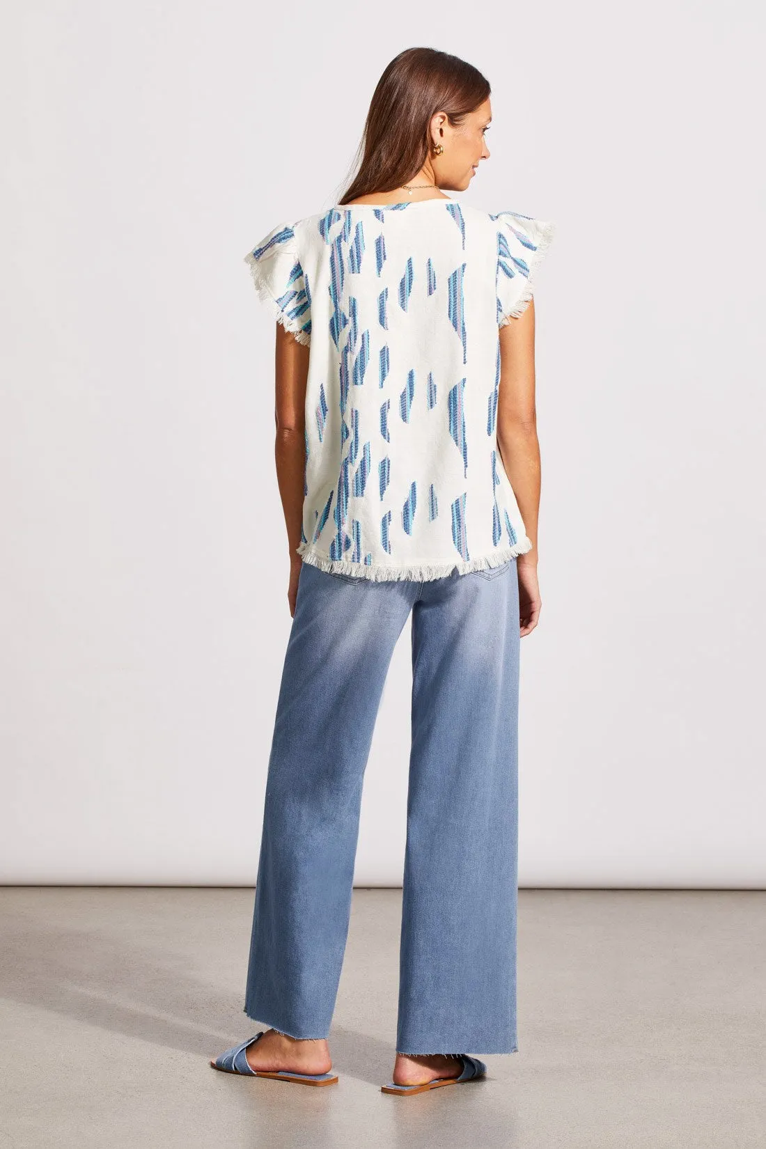 TEXTURED COTTON BLOUSE-Capri sold by Tribal product image thumbnail 4