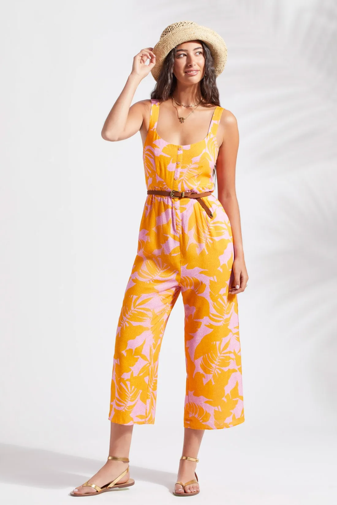 PRINTED JUMPSUIT-Canary sold by Tribal product image thumbnail 4