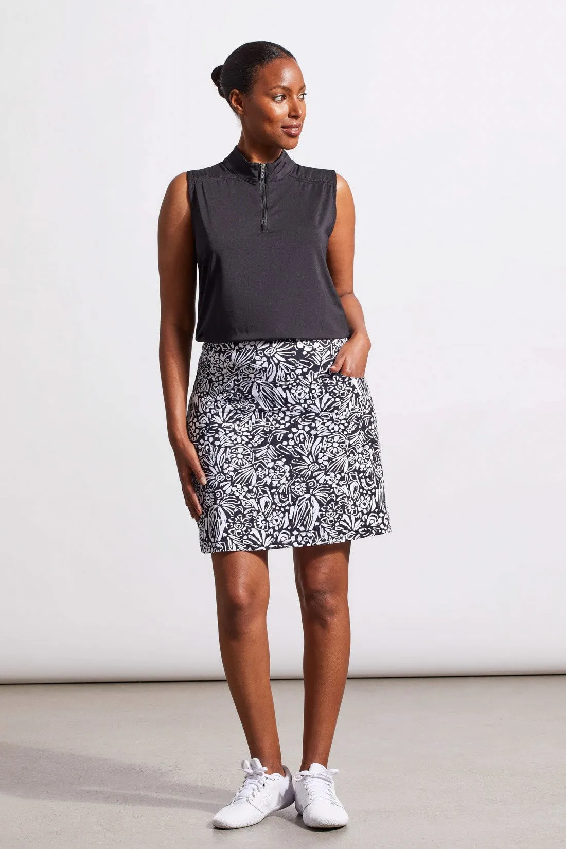 PERFORMANCE UPF 50+ POCKETED PULL-ON SKORT-BlackTulip sold by Tribal
