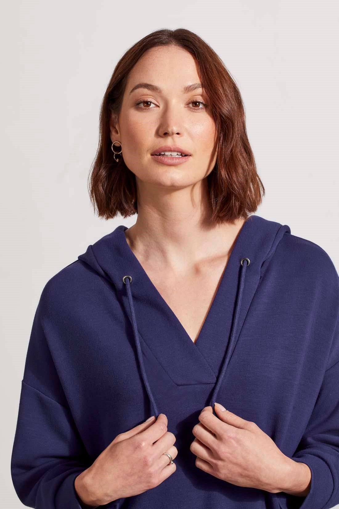 HOODED DOLMAN TUNIC-Jet blue sold by Tribal product image thumbnail 3