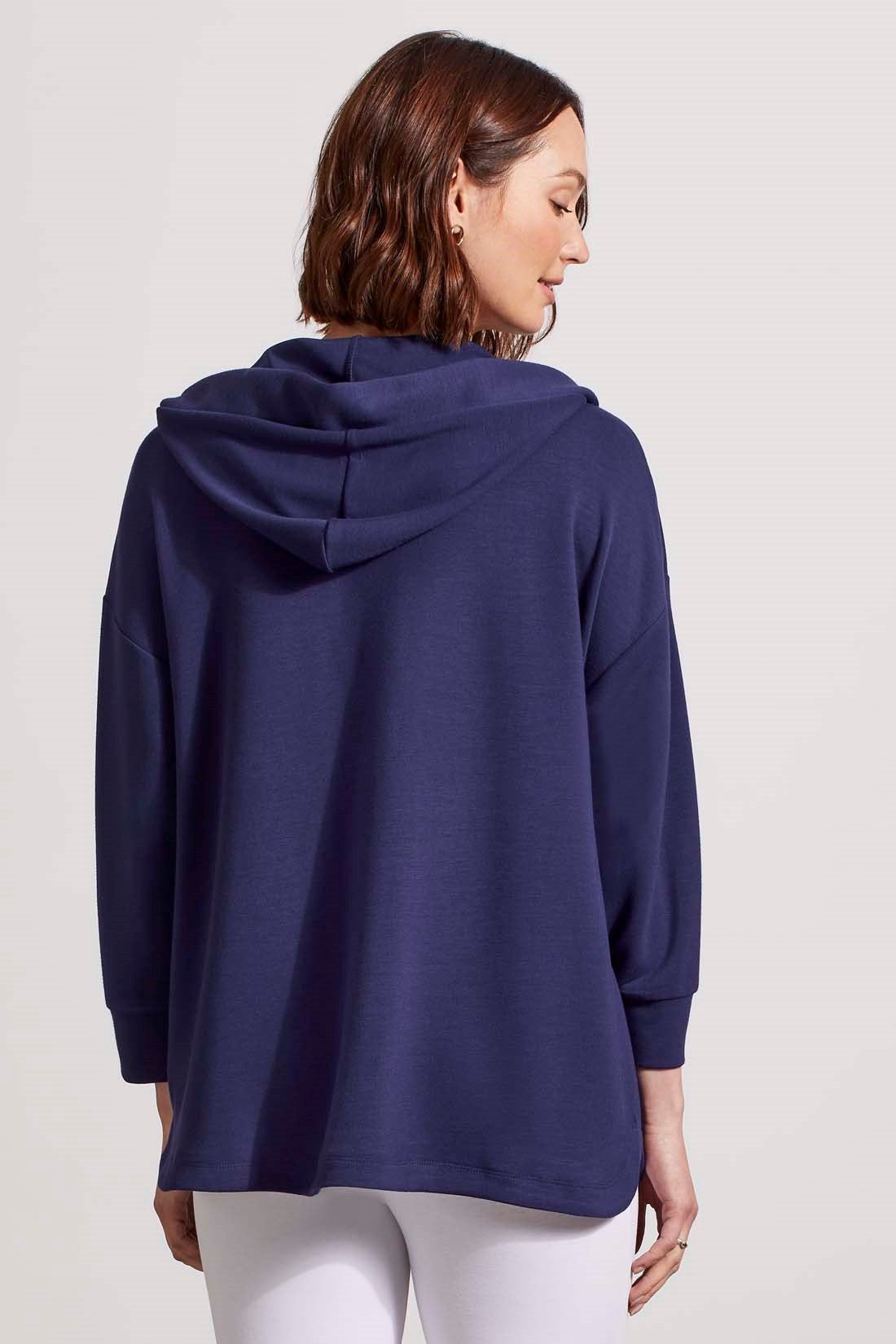 HOODED DOLMAN TUNIC-Jet blue sold by Tribal product image thumbnail 4