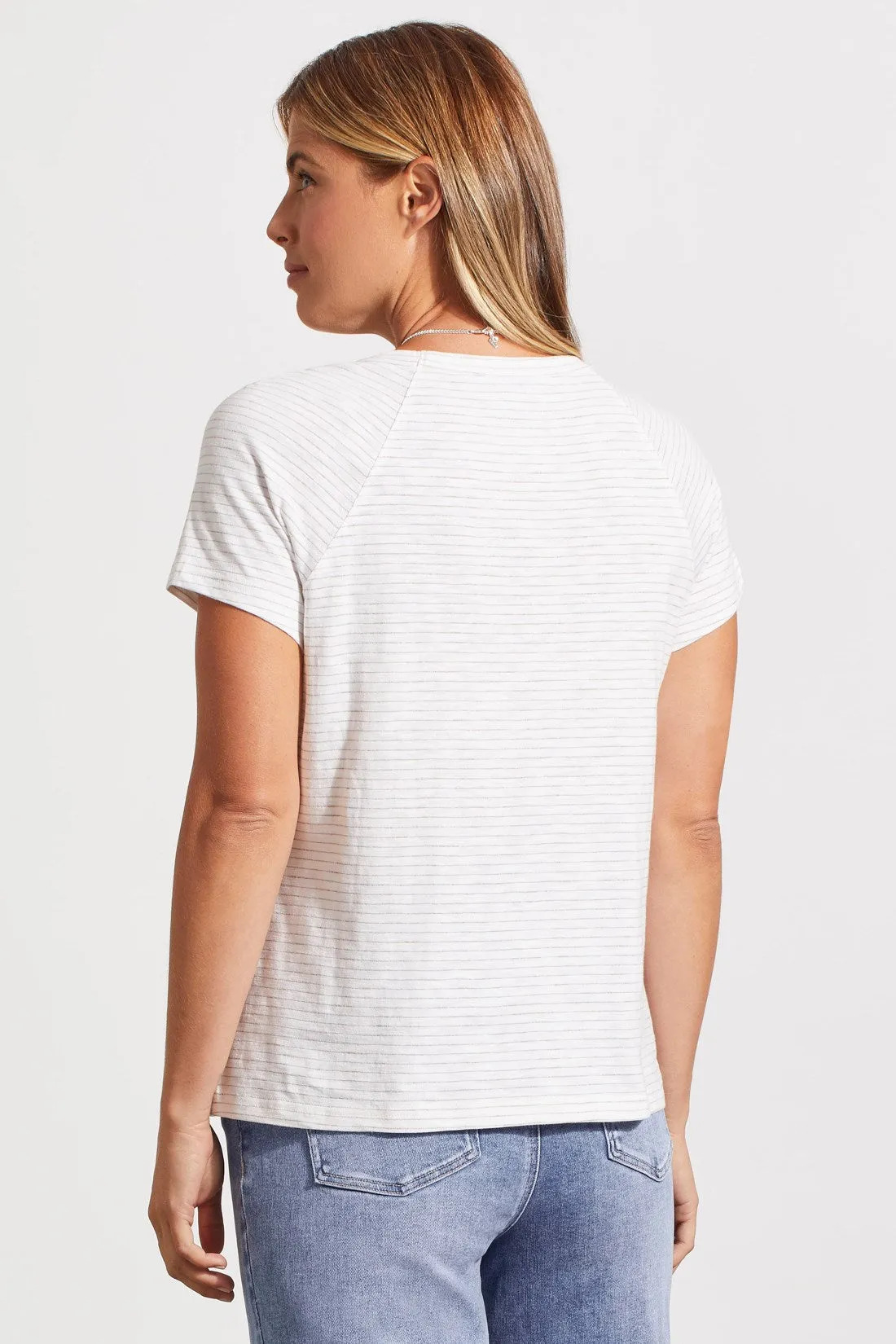 SHORT SLEEVE RAGLAN TOP-Driedsage sold by Tribal product image thumbnail 4