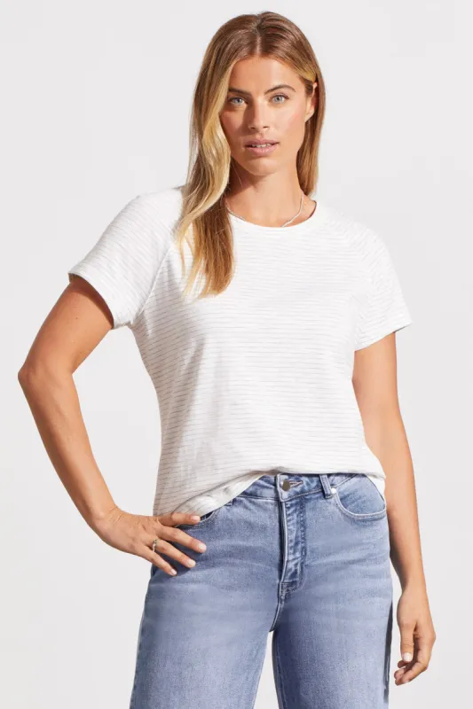 SHORT SLEEVE RAGLAN TOP-Driedsage sold by Tribal