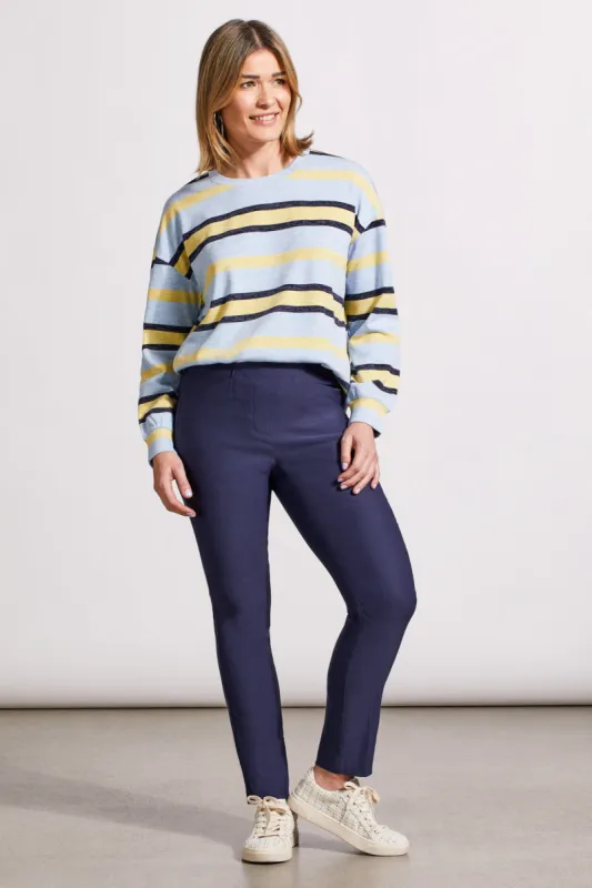 Flatten-It® Pull-On Ankle Pant With Side Slits-Sapphire sold by Tribal