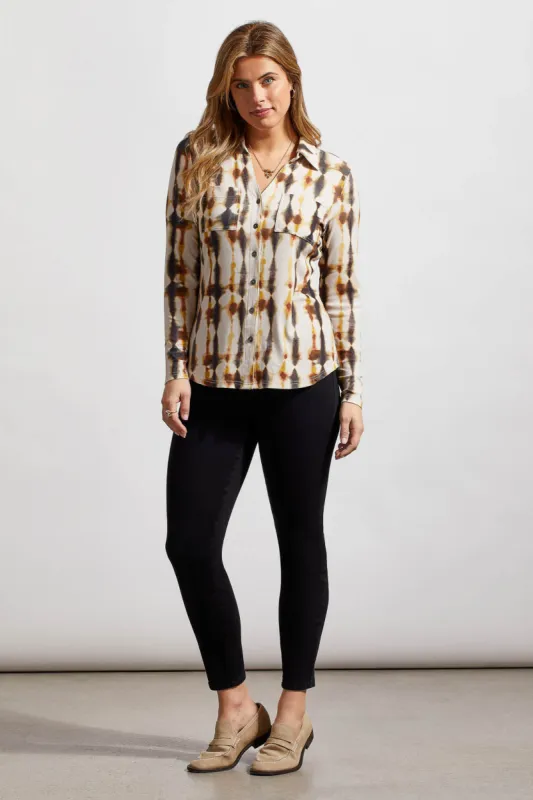 Audrey Pull-On Ankle Stretch Jeggings-Black made by Tribal