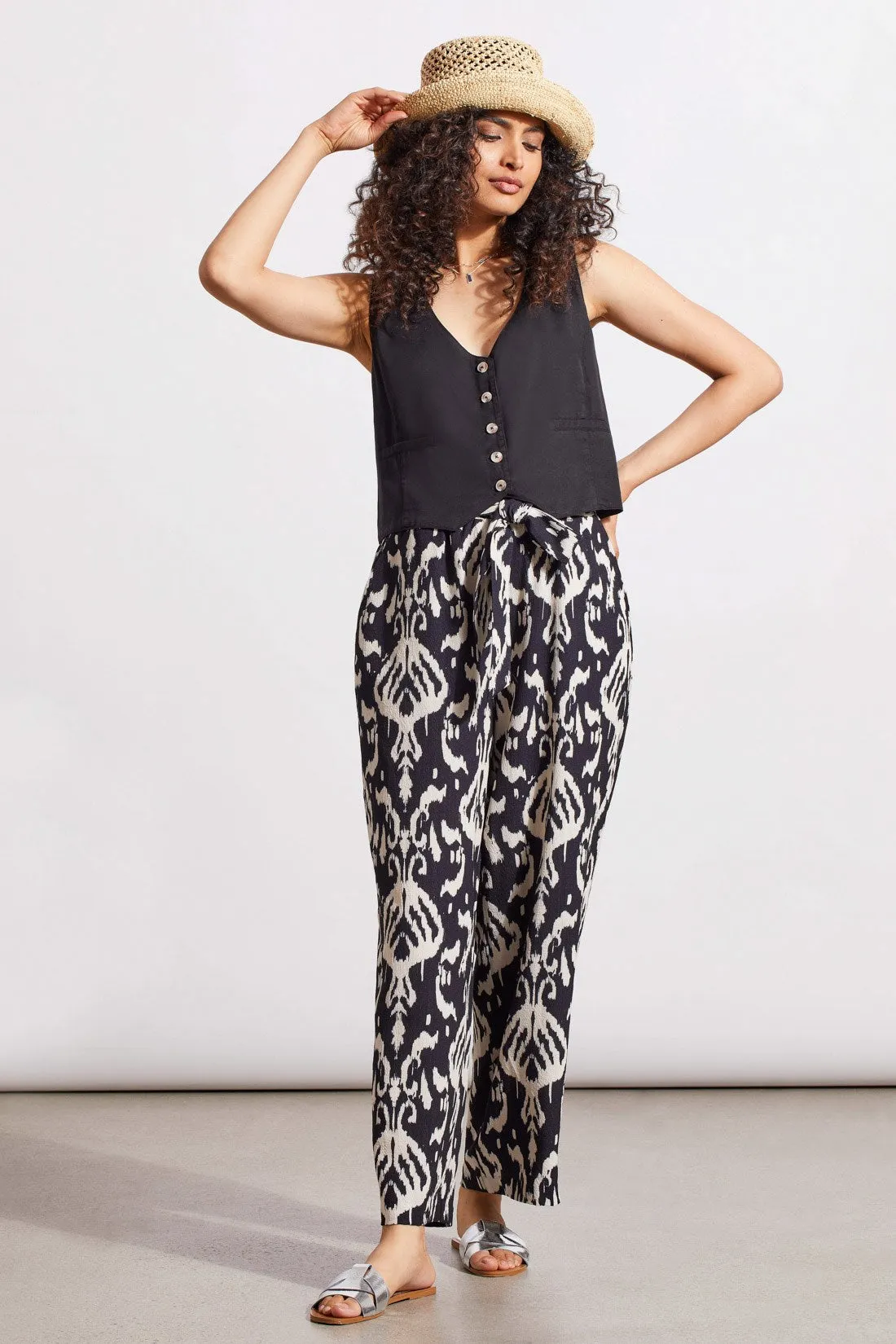 PRINTED PULL-ON BELTED PANTS-Frenchoak sold by Tribal product image thumbnail 2