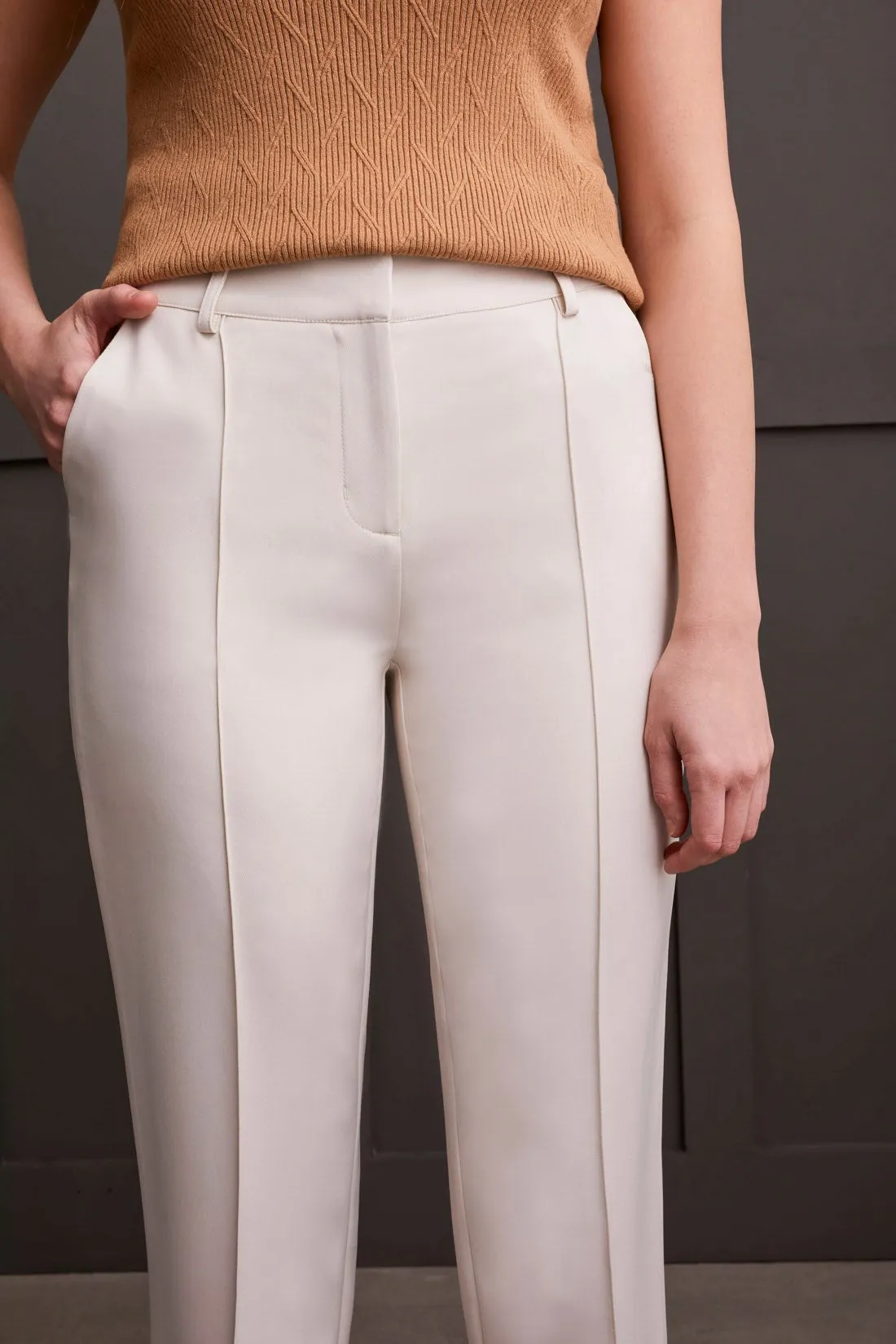 Fly Front Trousers With Pin Tucks-Moonstone sold by Tribal product image thumbnail 2