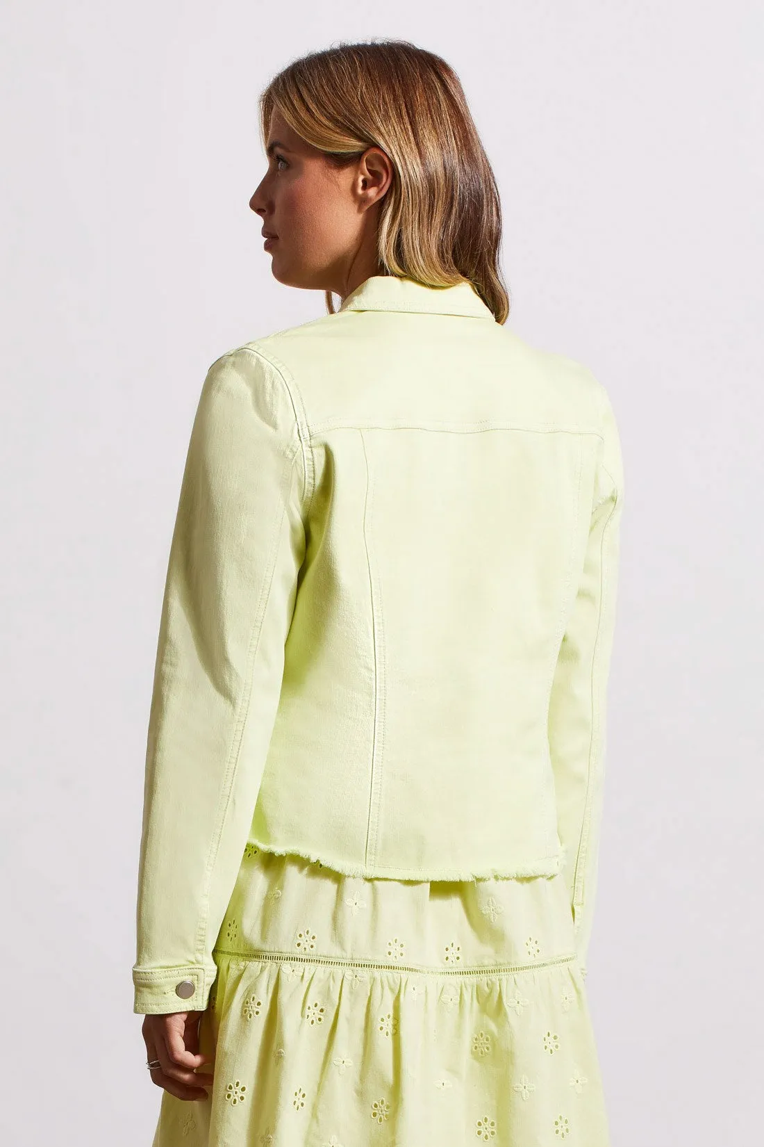 BUTTON-UP JACKET WITH RAW EDGE HEM-Wildlime sold by Tribal product image thumbnail 4