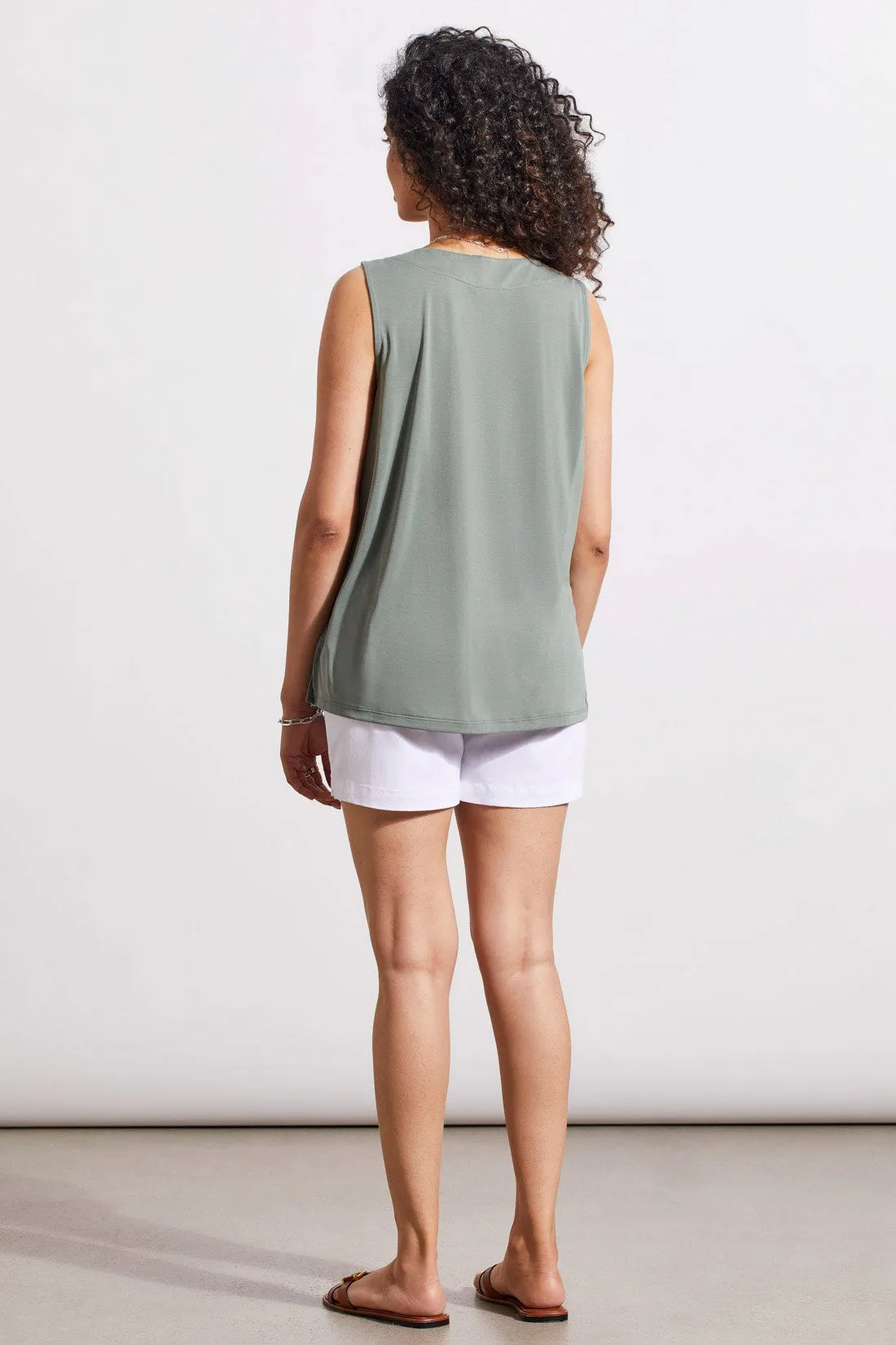 PLEATED SLEEVELESS MODAL TOP-Cypress sold by Tribal product image thumbnail 4
