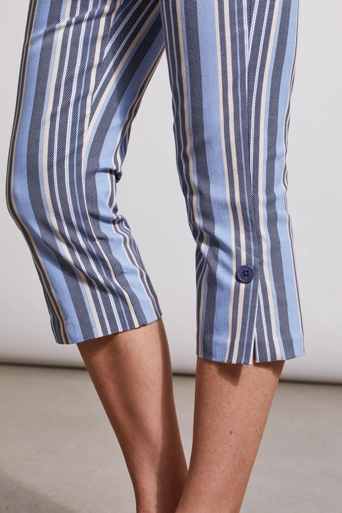 PRINTED PULL-ON STRAIGHT LEG CAPRIS-Jet blue sold by Tribal product image thumbnail 3