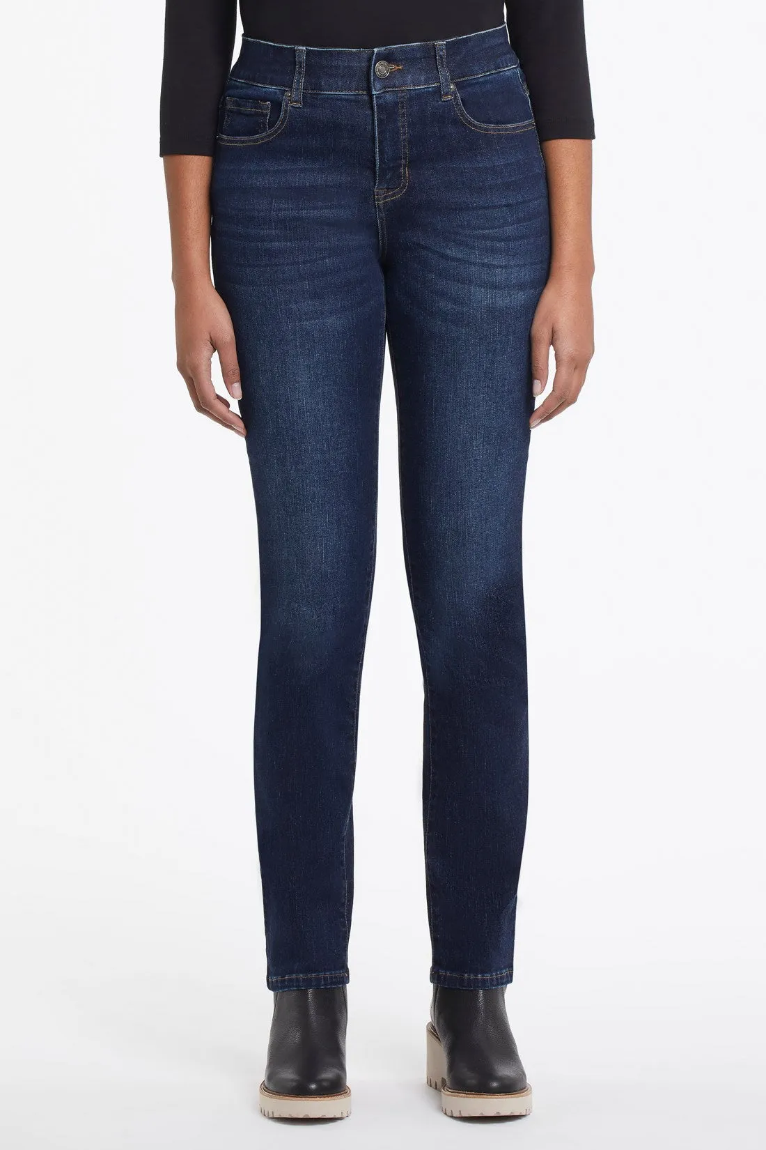 PETITE SOPHIA CURVY STRAIGHT LEG JEANS-Deepocean sold by Tribal product image thumbnail 2
