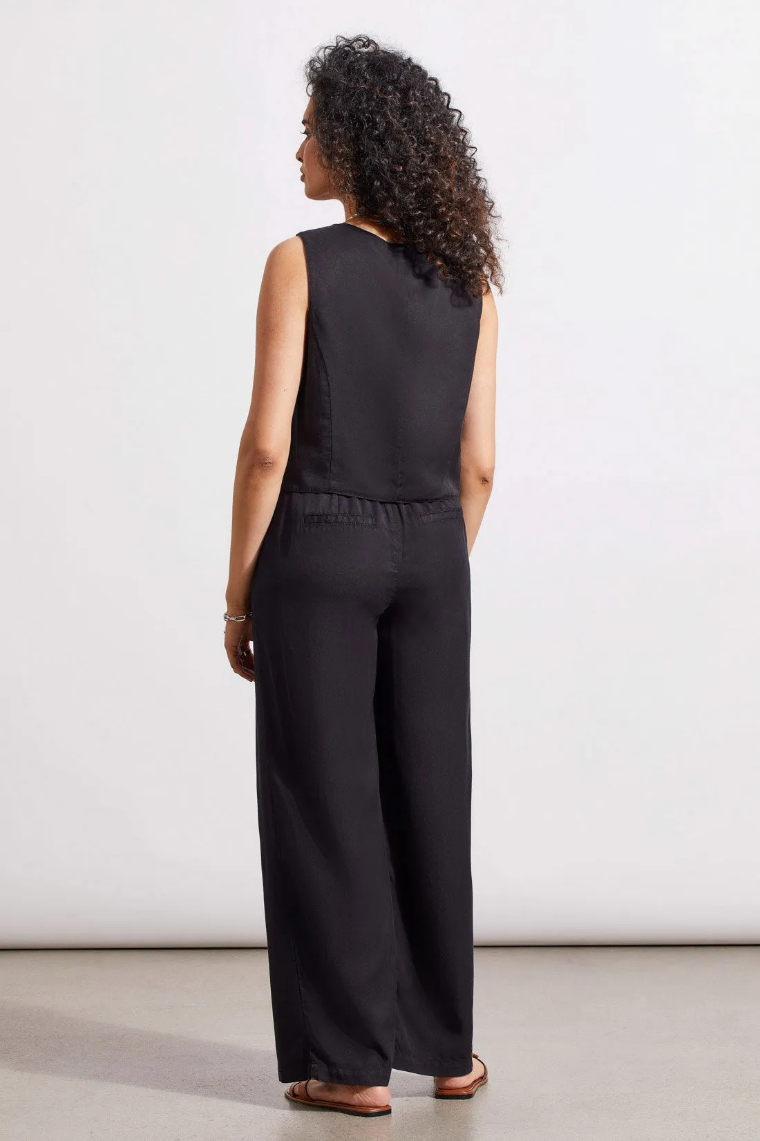 WIDE LEG TWILL PANT-Black sold by Tribal product image thumbnail 4