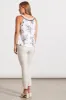 COTTON TANK WITH CROCHET NECKLINE-Black sold by Tribal