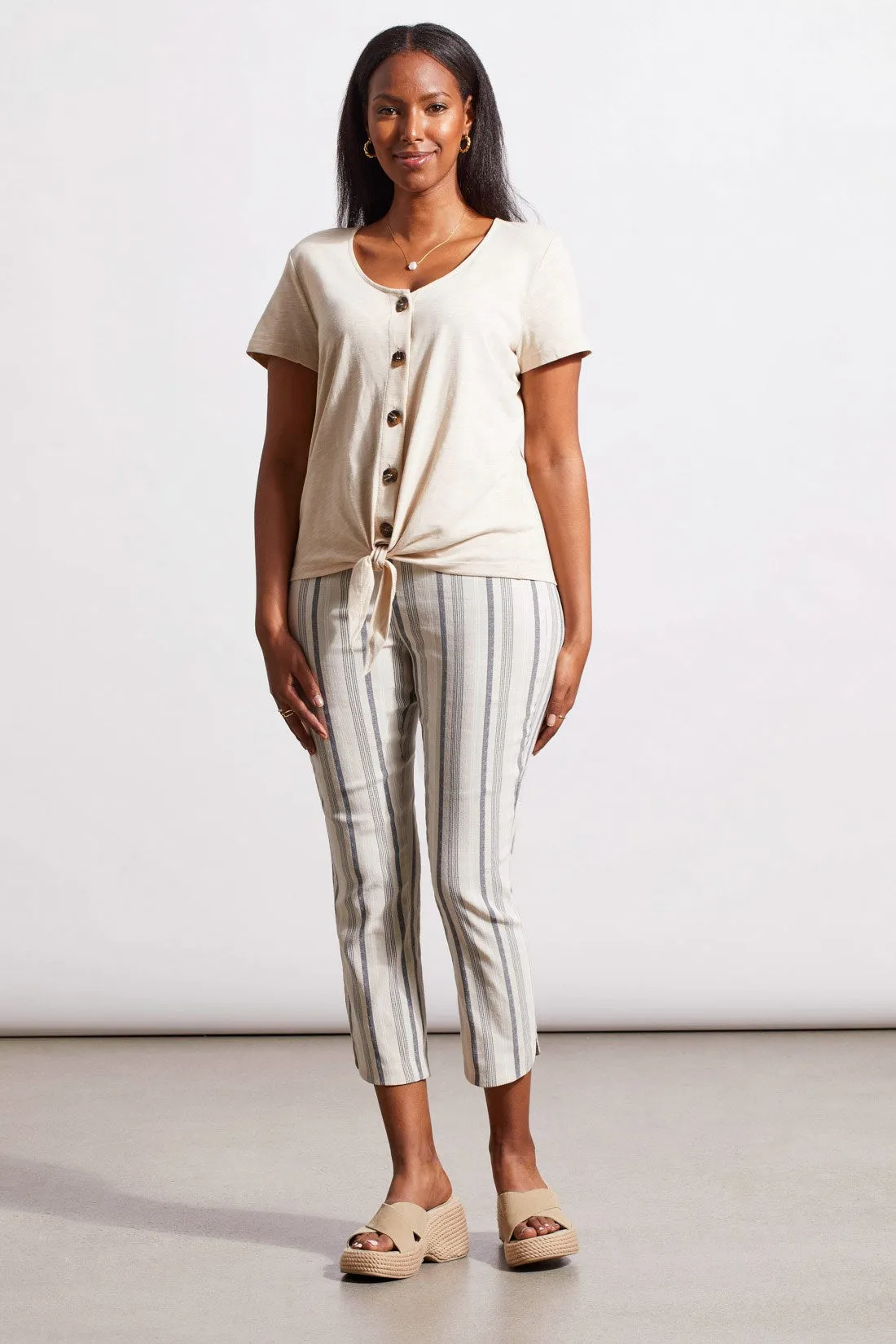 PULL-ON CAPRI WITH ROUNDED SIDE SLITS-Frenchoak sold by Tribal