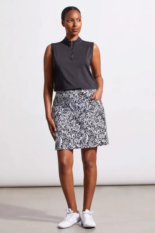 PREFORMANCE UPF 50+ SLEEVELESS MOCK NECK TOP WITH QUARTER ZIP-Black sold by Tribal