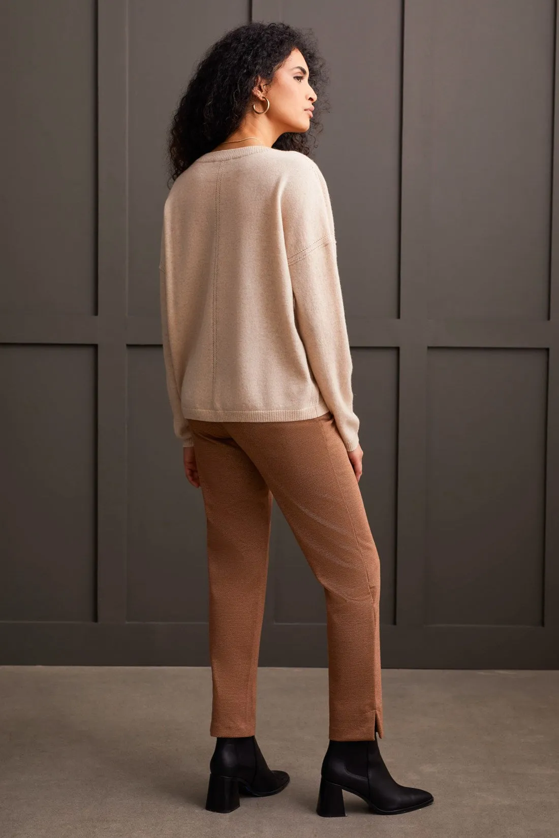 CASHMERE SWEATER WITH POINTELLE DETAIL-H.moonstone sold by Tribal product image thumbnail 3