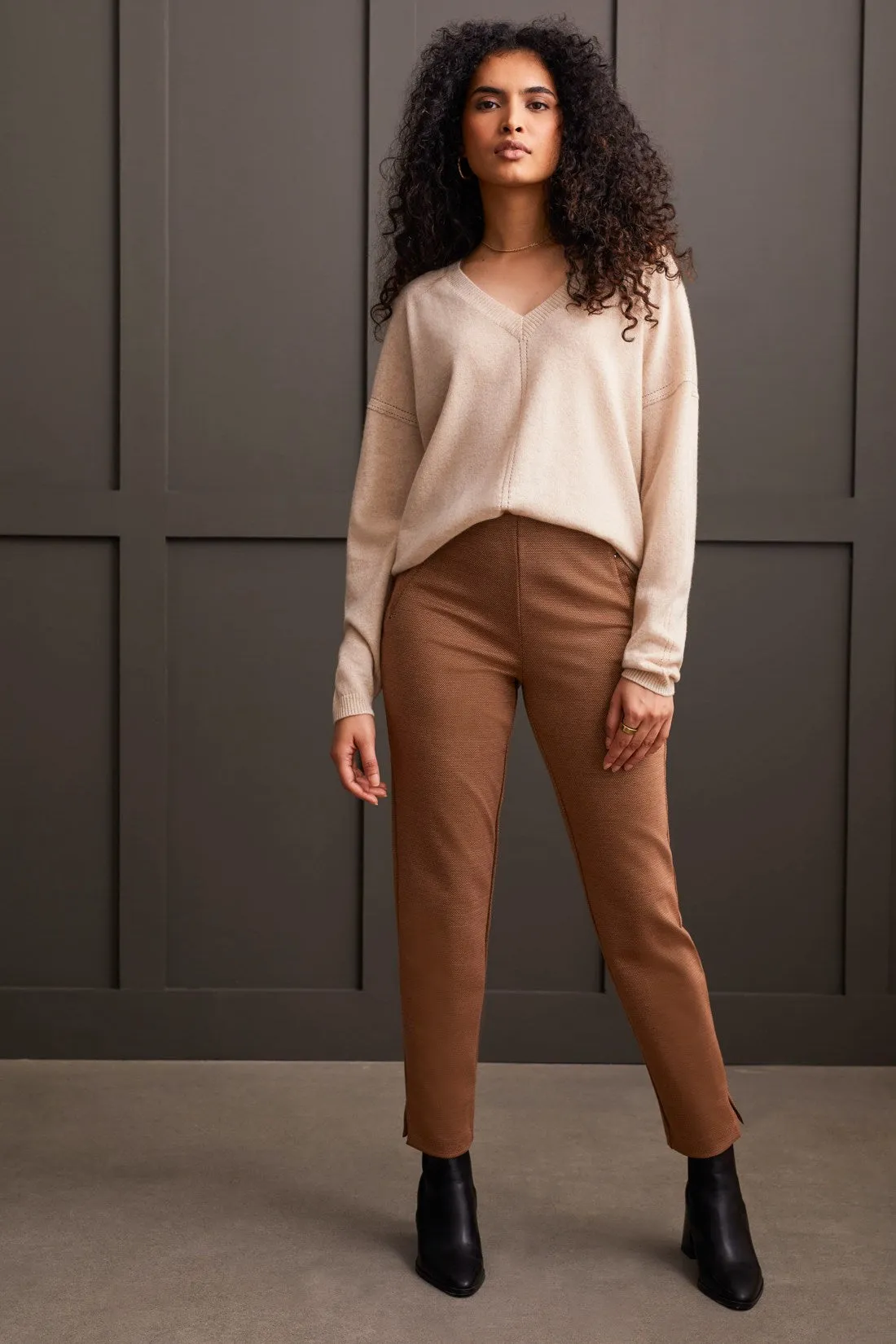 CASHMERE SWEATER WITH POINTELLE DETAIL-H.moonstone sold by Tribal product image thumbnail 2