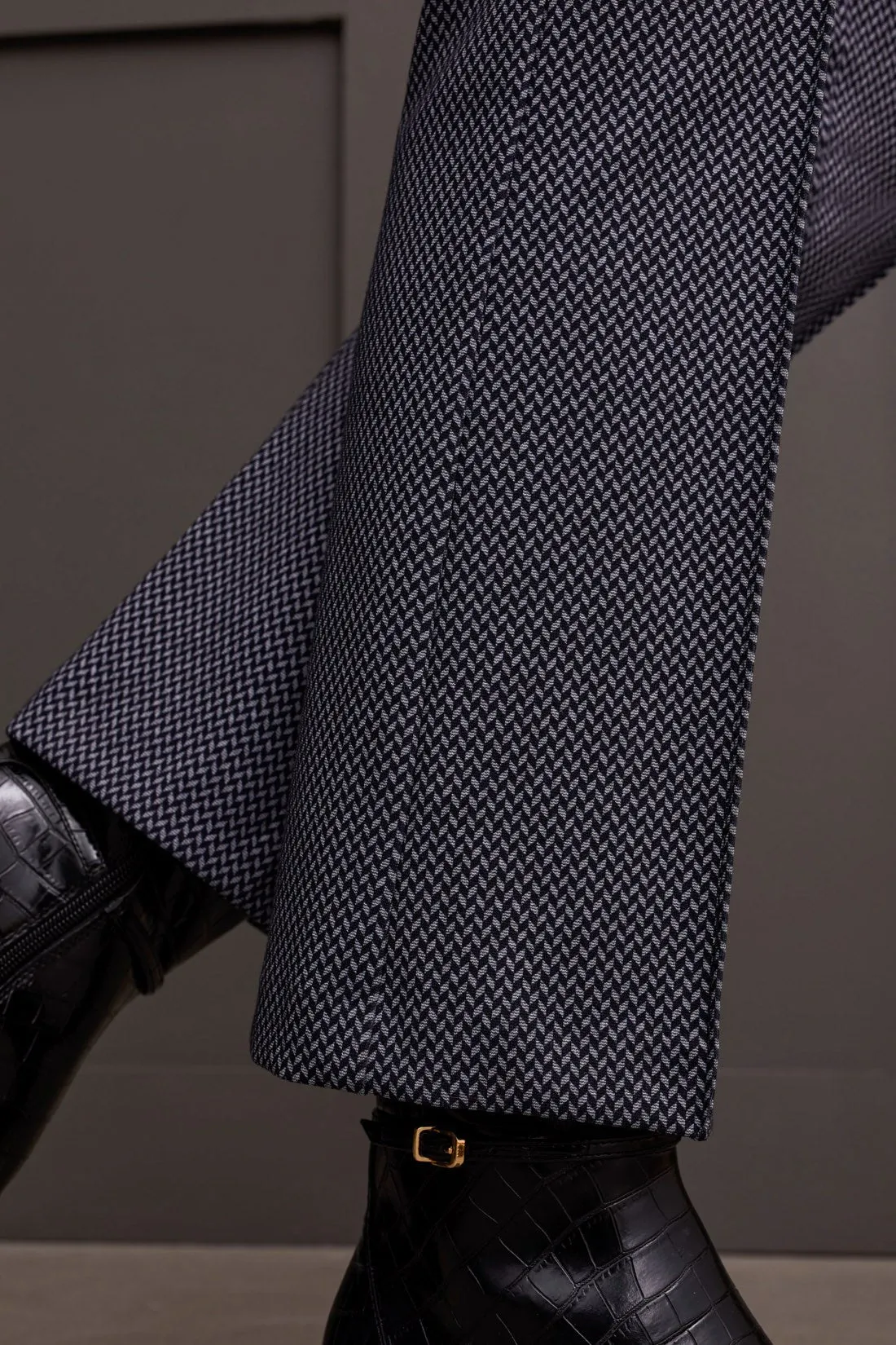 PRINTED PONTE PULL-ON ANKLE PANT-Sapphire sold by Tribal product image thumbnail 3