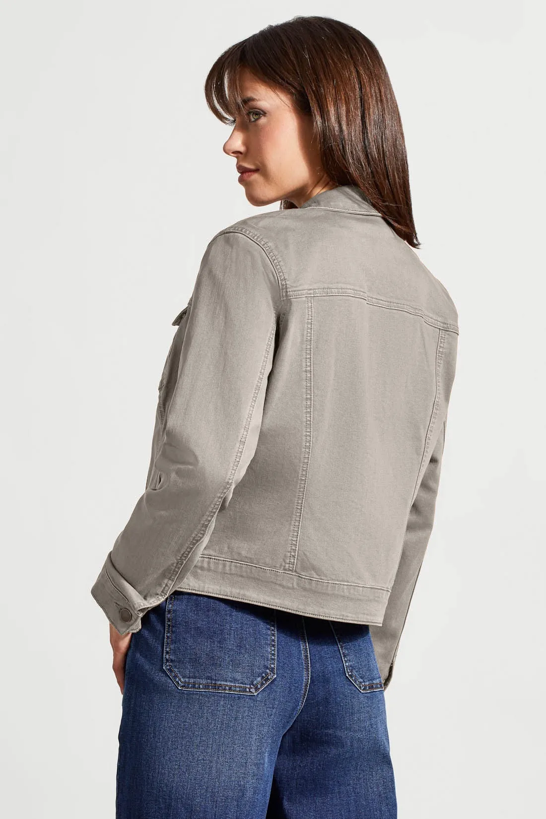 Comfort Stretch Zip-Up Jacket-Frostgrey sold by Tribal product image thumbnail 3