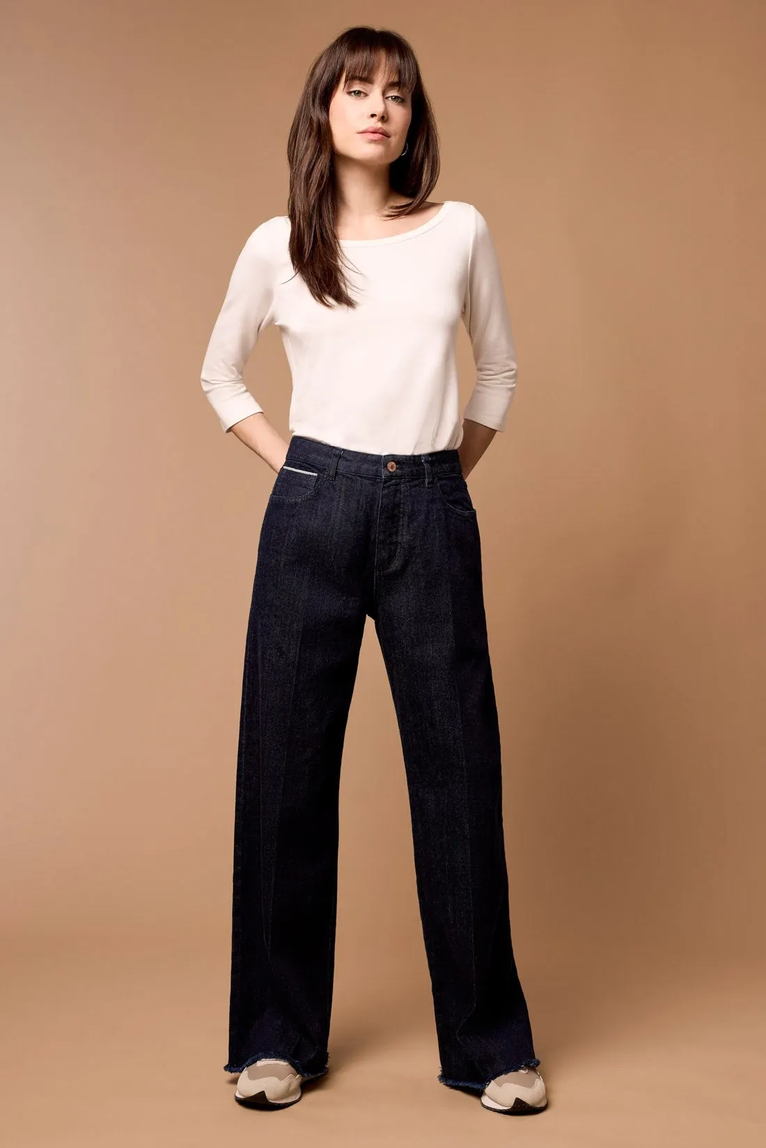 Blue Thread Brooke High Rise Wide Trouser Jeans-Rinse sold by Tribal