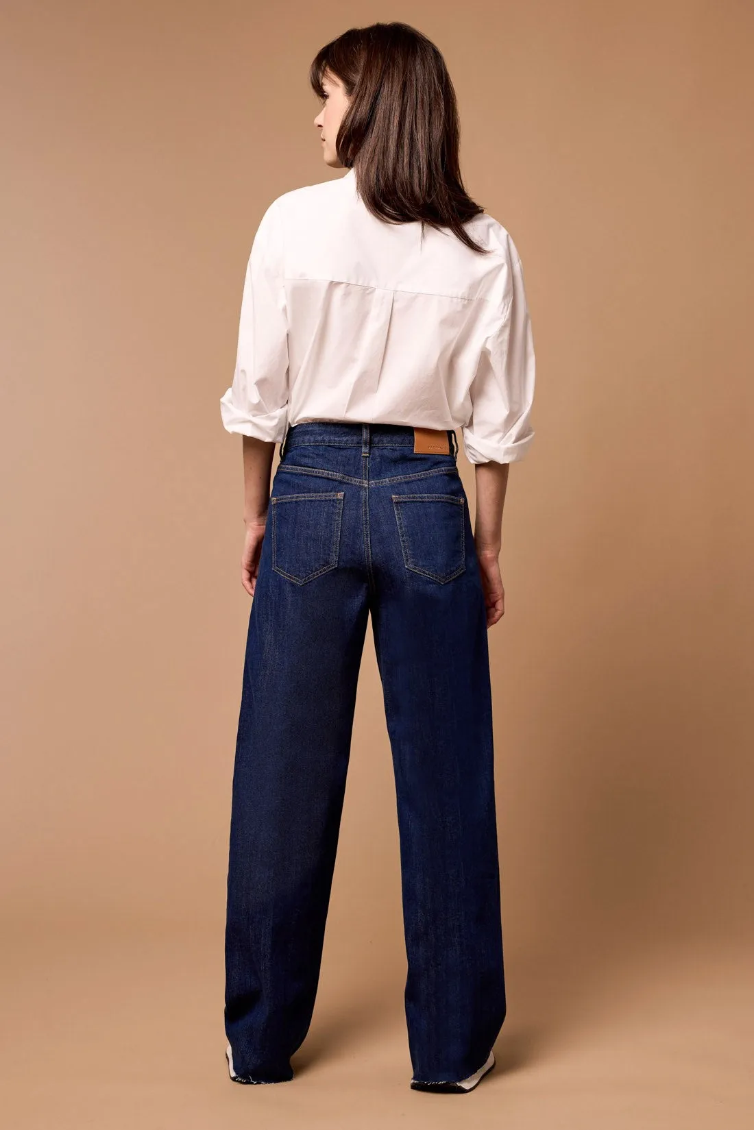 Blue Thread Brooke High Rise Wide Trouser Jeans-Dk. Denim sold by Tribal product image thumbnail 5