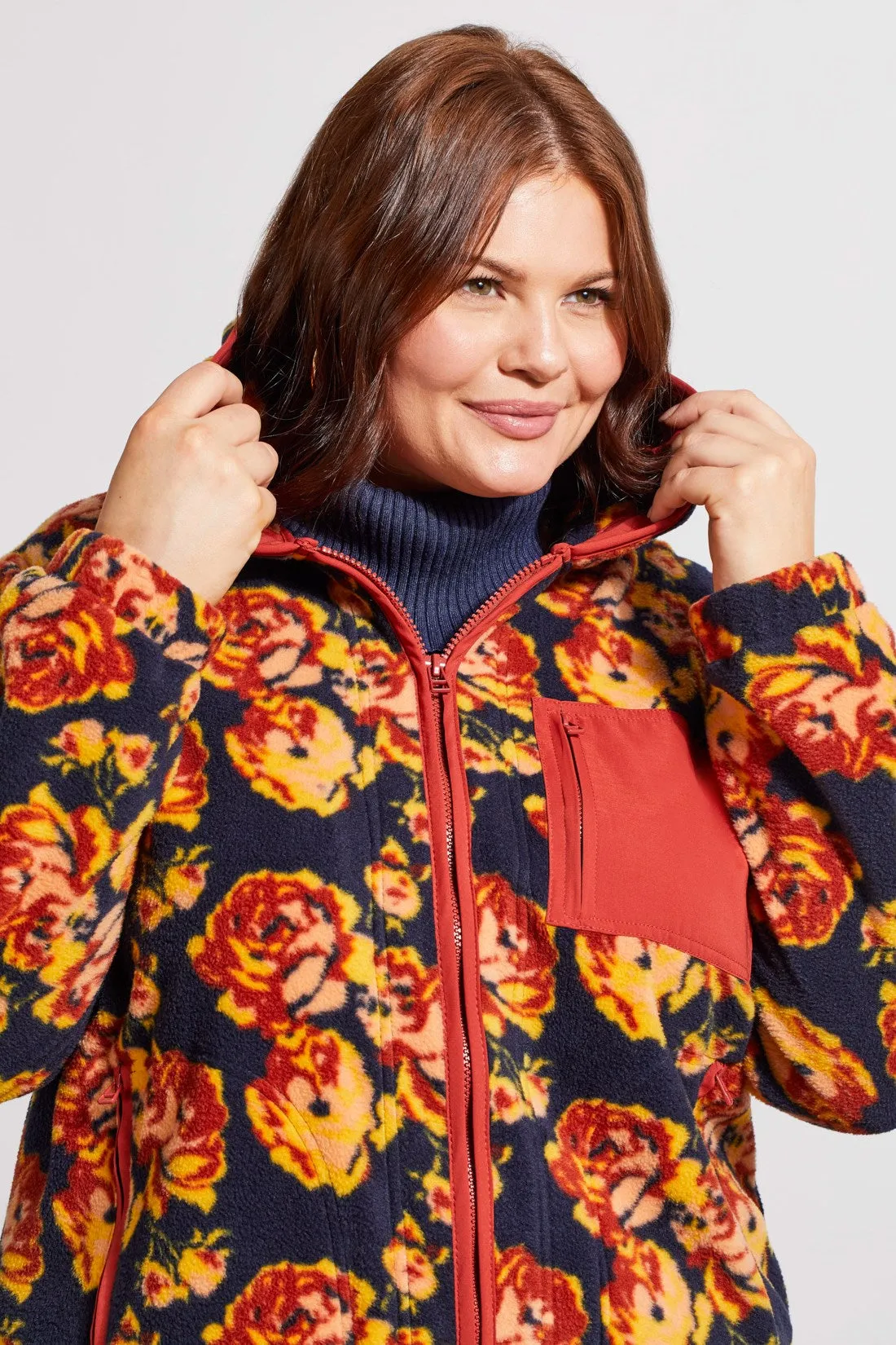 Polar Fleece Hooded Zip-Up Jacket-Night Sky sold by Tribal product image thumbnail 3