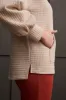 Quilted Kangaroo Pocket Top With Half-Zip-Frostgrey sold by Tribal