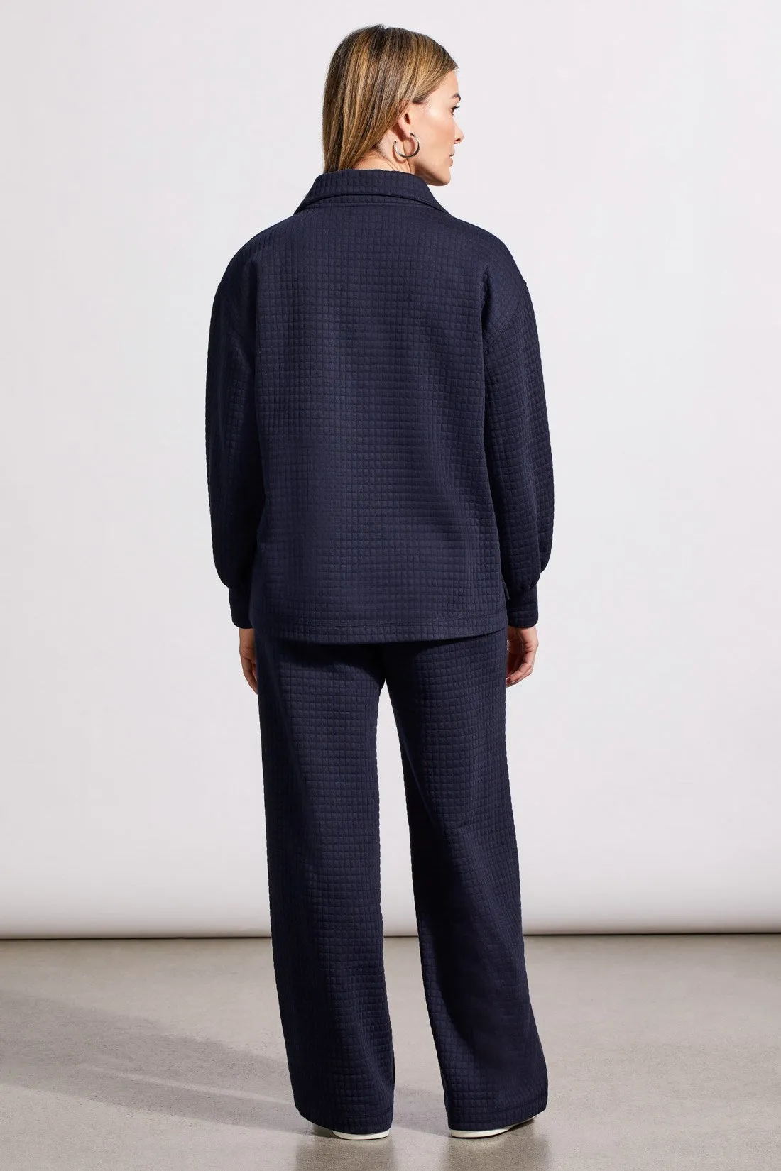 Quilted Kangaroo Pocket Top With Half-Zip-Night Sky sold by Tribal product image thumbnail 4