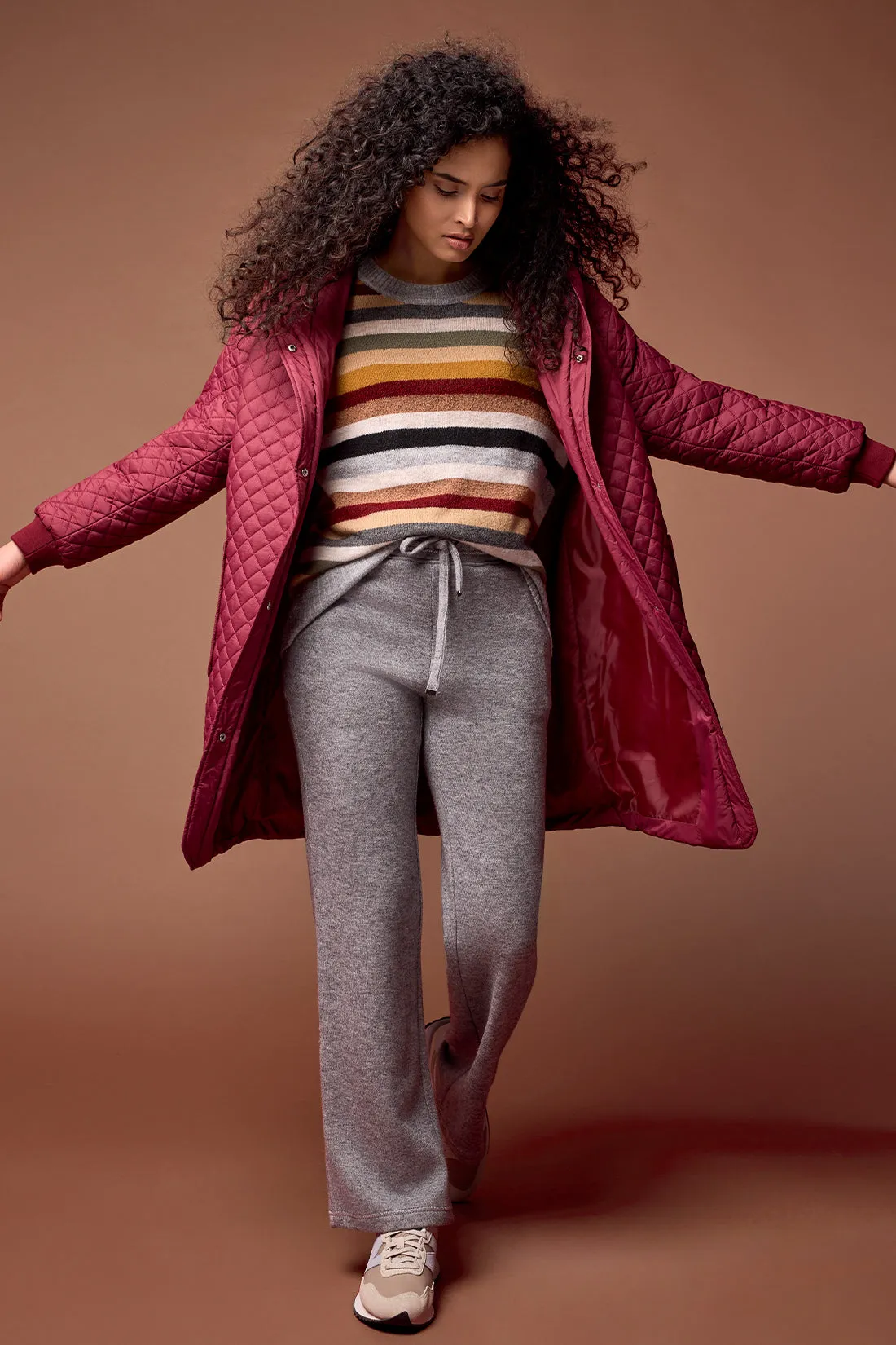 Grey Mix Pull-On Pants With Pockets-Grey Mix sold by Tribal