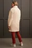 Lightweight Sherpa Coat With Mock Neck Collar-Moonstone sold by Tribal