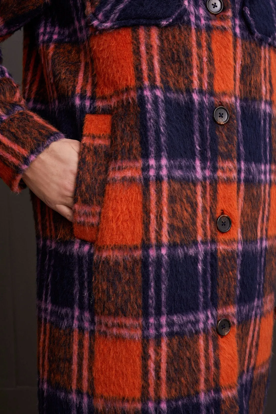 Drop Shoulder Shacket-Burntorange sold by Tribal product image thumbnail 4