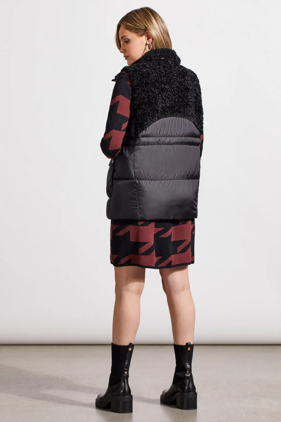 Sherpa And Nylon Combo Vest-Black sold by Tribal product image thumbnail 4