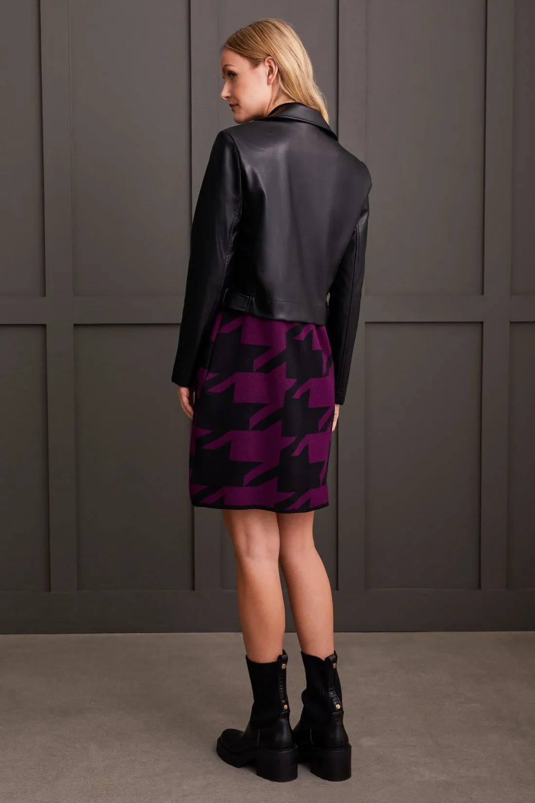 Faux Leather Biker Jacket-Black sold by Tribal product image thumbnail 4