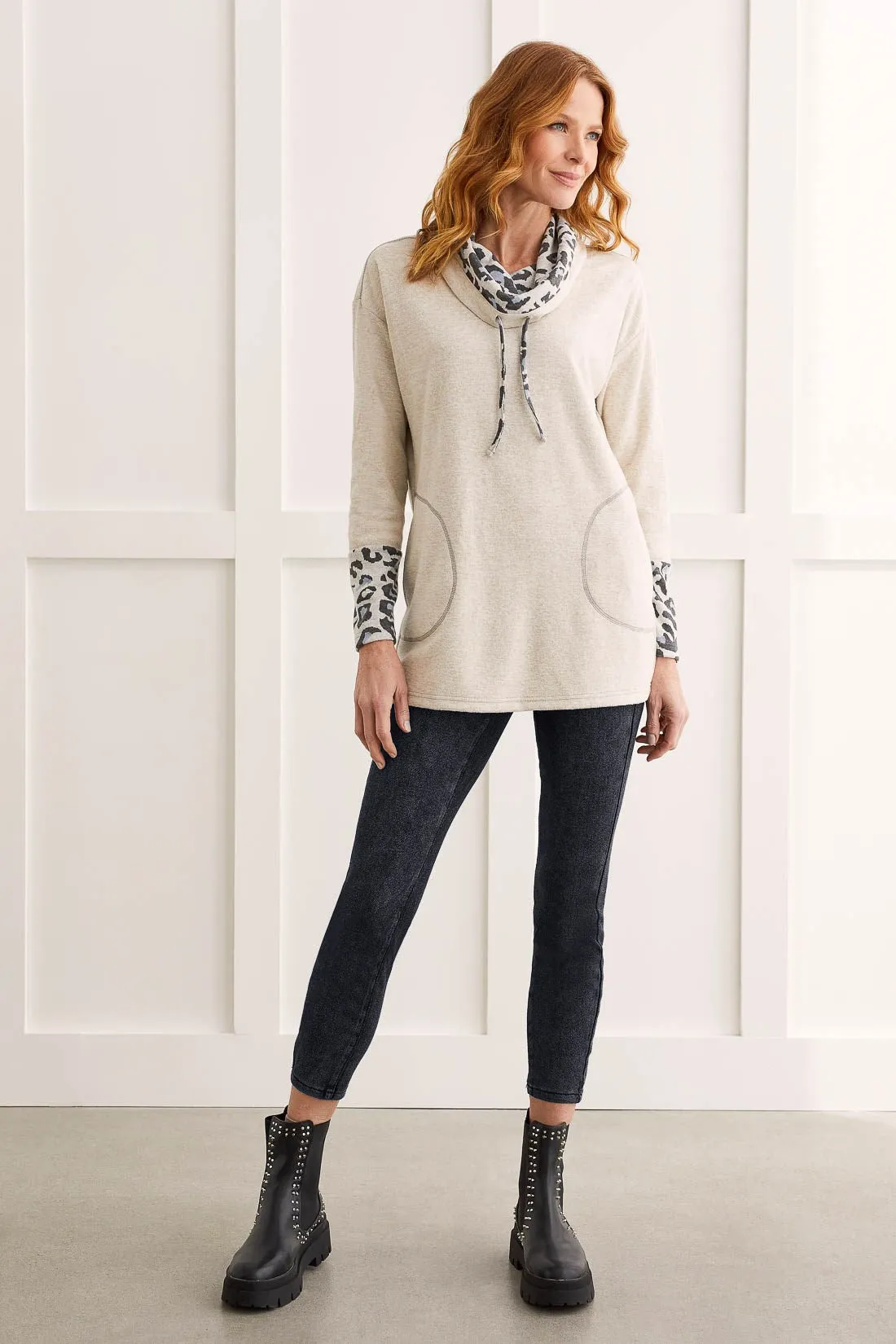 Audrey Pull-On Ankle Legging-Jetblack sold by Tribal product image thumbnail 2