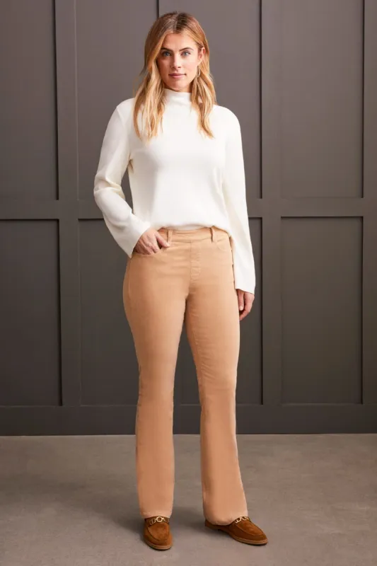 Stretch Corduroy Pull-On 5 Pocket Pants-Gold sold by Tribal