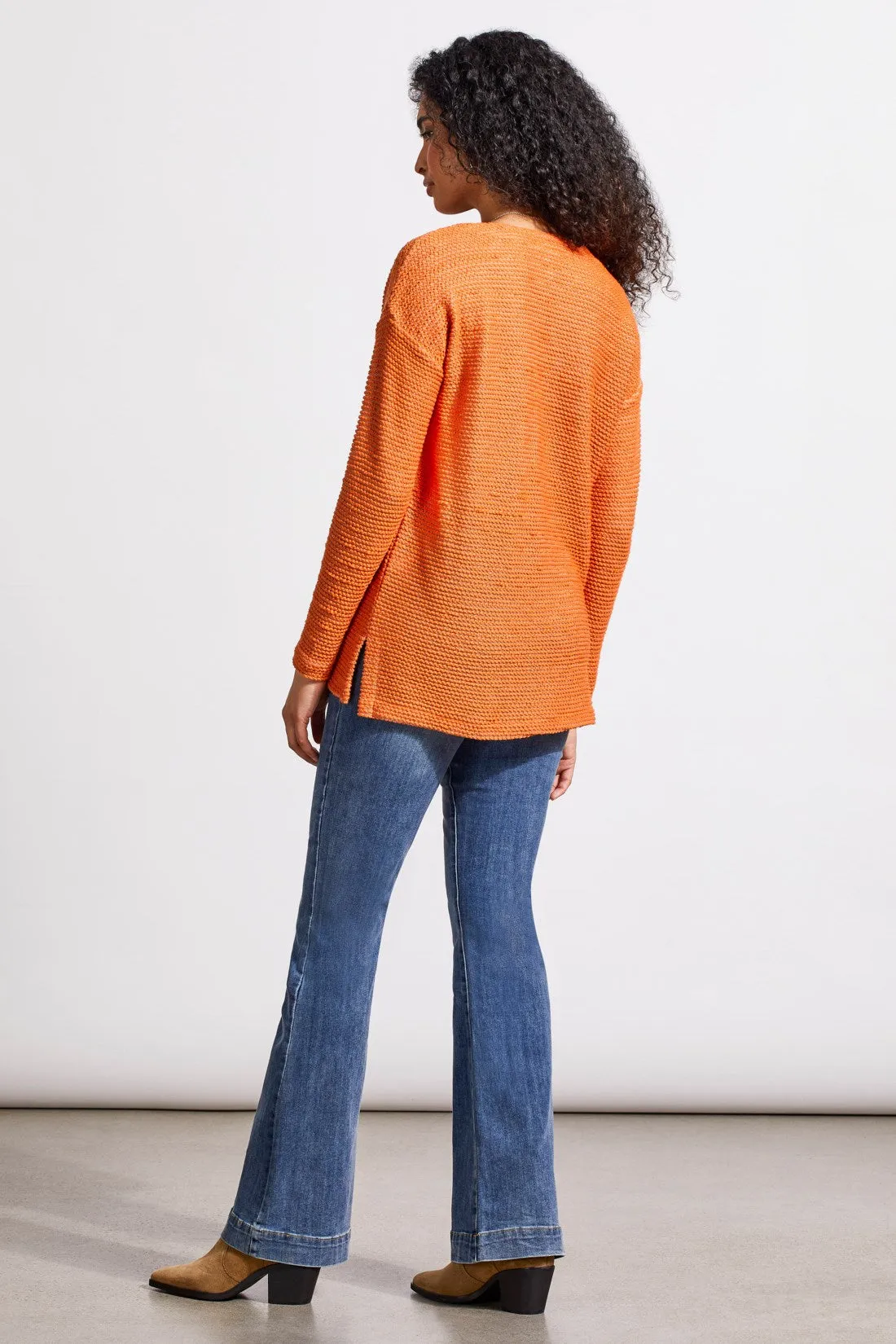 V-Neck Tunic With Side Slits-Burntorange sold by Tribal product image thumbnail 3