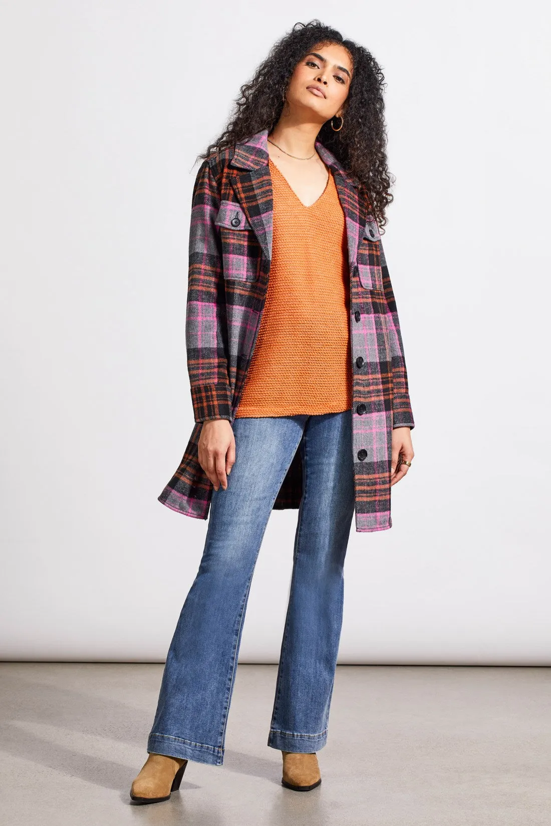 V-Neck Tunic With Side Slits-Burntorange sold by Tribal product image thumbnail 4