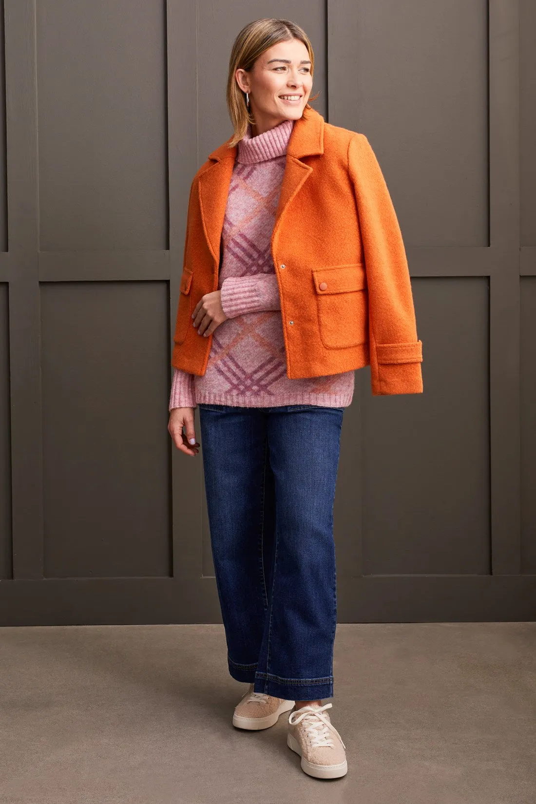 Turtleneck Intarsia Sweater-Pink Lady sold by Tribal product image thumbnail 4