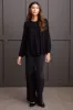 LONG SLEEVE BLOUSE WITH EMBROIDERY-Black sold by Tribal