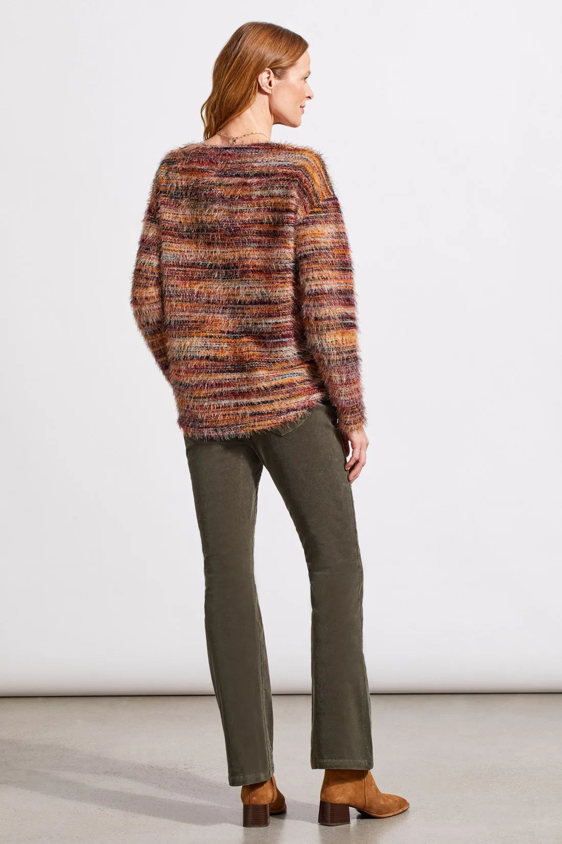 SOFT LUXE EYELASH SWEATER-Bordeaux sold by Tribal product image thumbnail 3