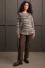 SOFT LUXE EYELASH SWEATER-Walnut sold by Tribal