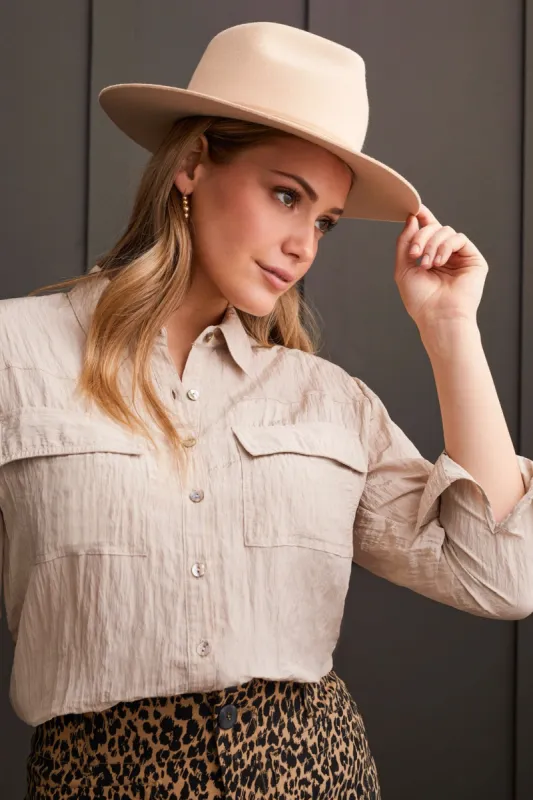 BUTTON-UP SHIRT WITH COLLAR-Frostgrey sold by Tribal