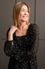Shiny Square Neck Lined Blouse-Black sold by Tribal