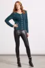 SWEATER CARDIGAN WITH FANCY BUTTONS-Alpine green sold by Tribal